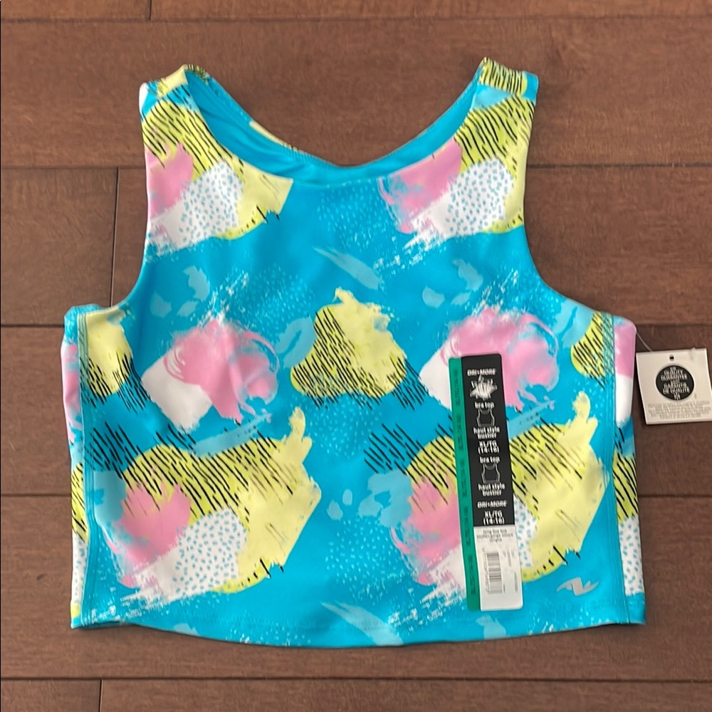 Colorful Abstract Sport Crop Top